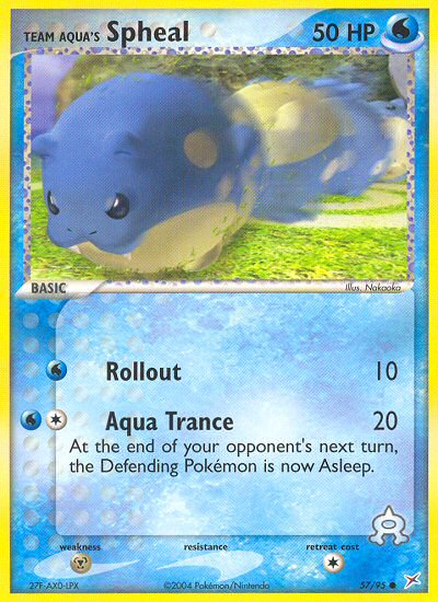 Team Aqua's Spheal (57/95) [EX: Team Magma vs Team Aqua] | Jomio and Rueliete's Cards and Comics