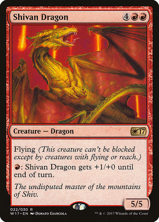 Shivan Dragon [Welcome Deck 2017] | Jomio and Rueliete's Cards and Comics