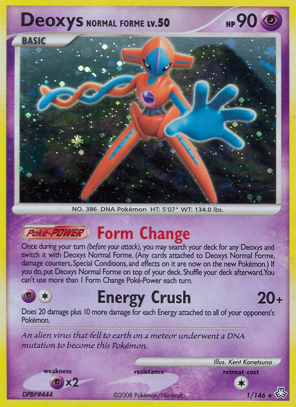 Deoxys Normal Forme (1/146) [Diamond & Pearl: Legends Awakened] | Jomio and Rueliete's Cards and Comics