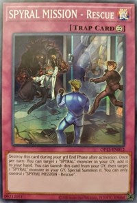 SPYRAL MISSION - Rescue [OP13-EN012] Super Rare | Jomio and Rueliete's Cards and Comics