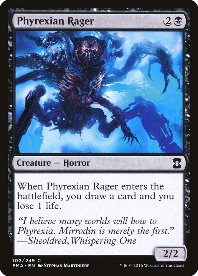 Phyrexian Rager [Eternal Masters] | Jomio and Rueliete's Cards and Comics
