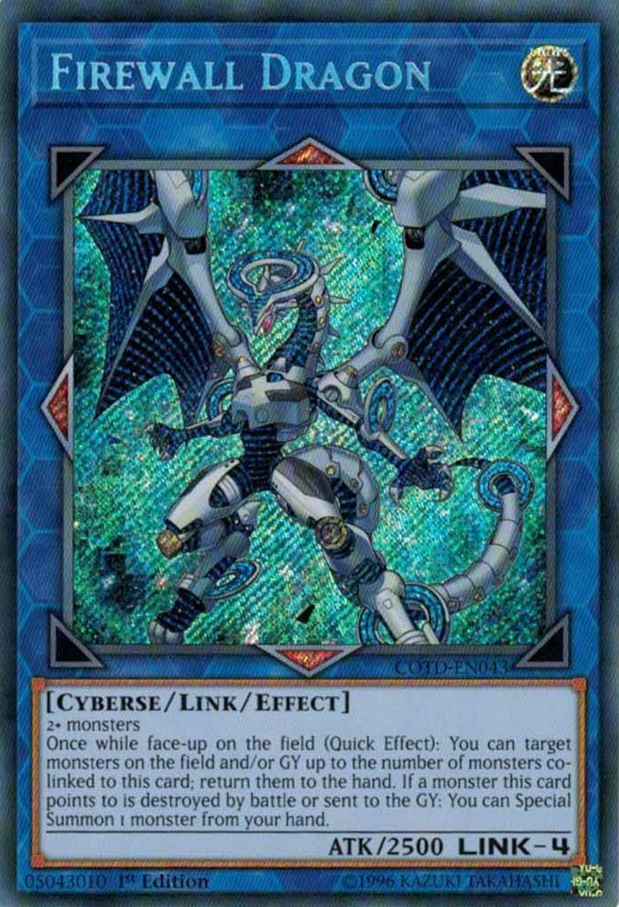 Firewall Dragon [COTD-EN043] Secret Rare | Jomio and Rueliete's Cards and Comics