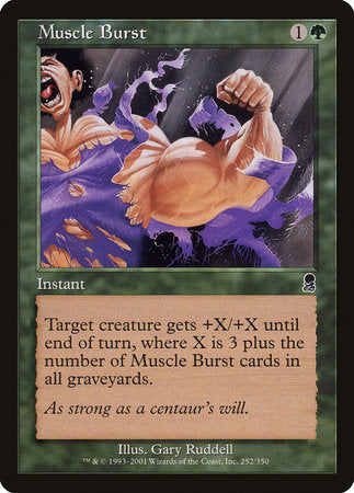 Muscle Burst [Odyssey] | Jomio and Rueliete's Cards and Comics