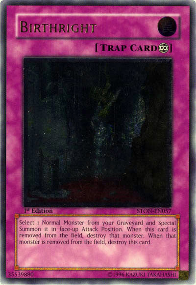 Birthright (UTR) [STON-EN057] Ultimate Rare | Jomio and Rueliete's Cards and Comics