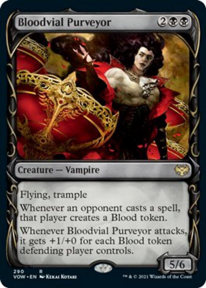Bloodvial Purveyor (Showcase Fang Frame) [Innistrad: Crimson Vow] | Jomio and Rueliete's Cards and Comics