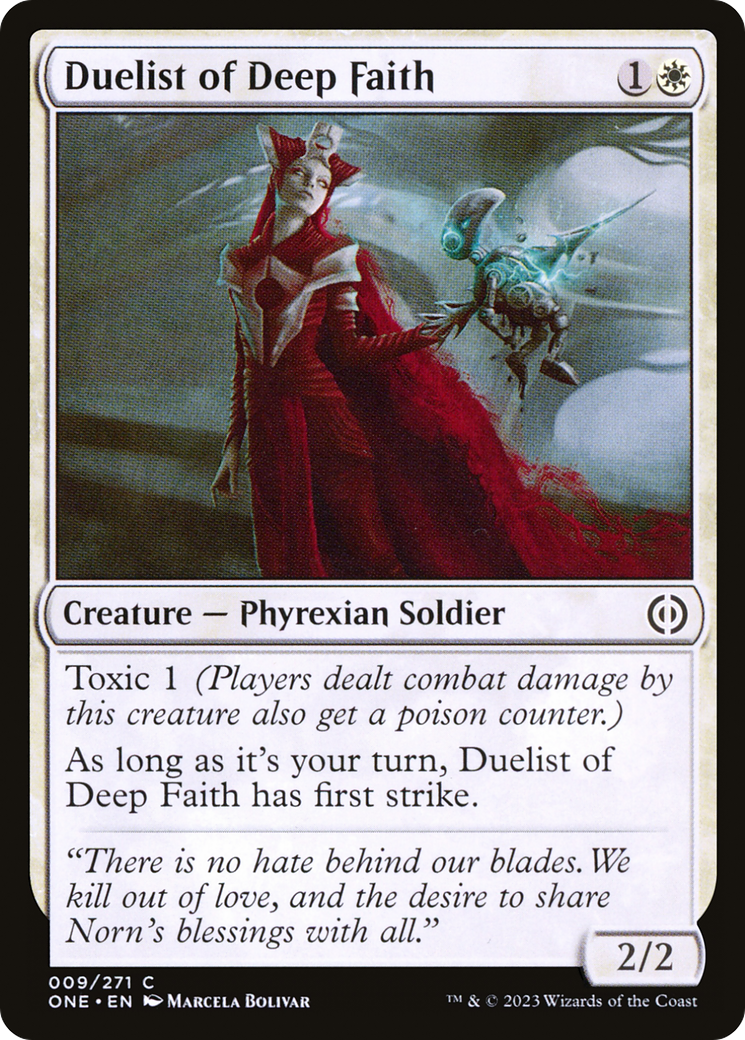 Duelist of Deep Faith [Phyrexia: All Will Be One] | Jomio and Rueliete's Cards and Comics