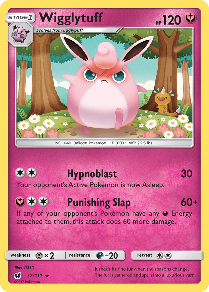 Wigglytuff (72/111) [Sun & Moon: Crimson Invasion] | Jomio and Rueliete's Cards and Comics