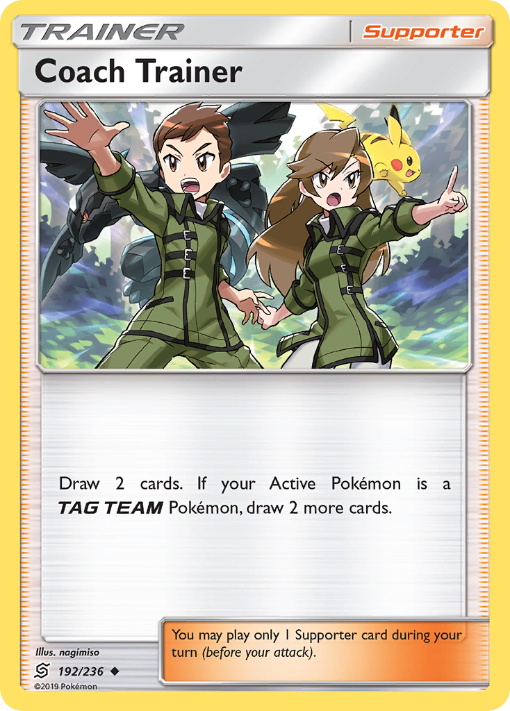 Coach Trainer (192/236) [Sun & Moon: Unified Minds] | Jomio and Rueliete's Cards and Comics