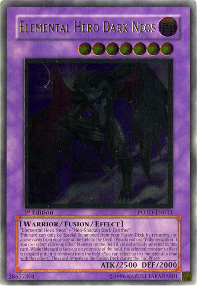 Elemental Hero Dark Neos (UTR) [POTD-EN033] Ultimate Rare | Jomio and Rueliete's Cards and Comics