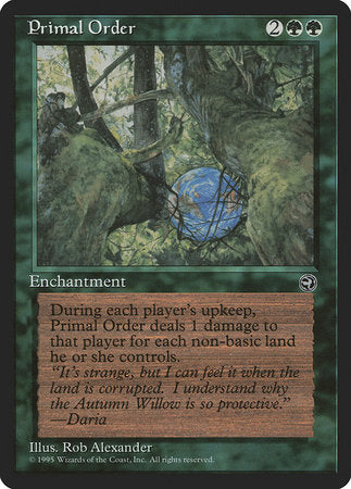 Primal Order [Homelands] | Jomio and Rueliete's Cards and Comics