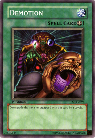 Demotion [MFC-029] Common | Jomio and Rueliete's Cards and Comics