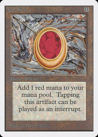 Mox Ruby [Unlimited Edition] | Jomio and Rueliete's Cards and Comics