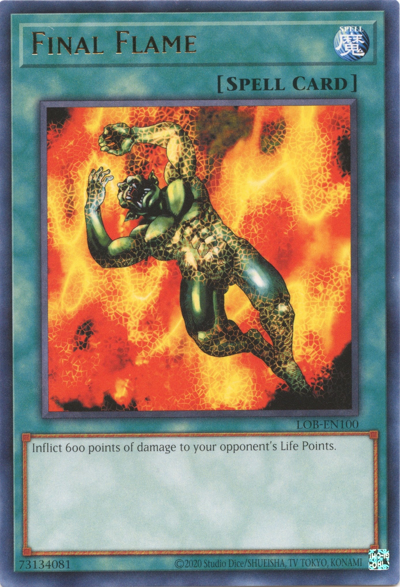 Final Flame (25th Anniversary) [LOB-EN100] Rare | Jomio and Rueliete's Cards and Comics