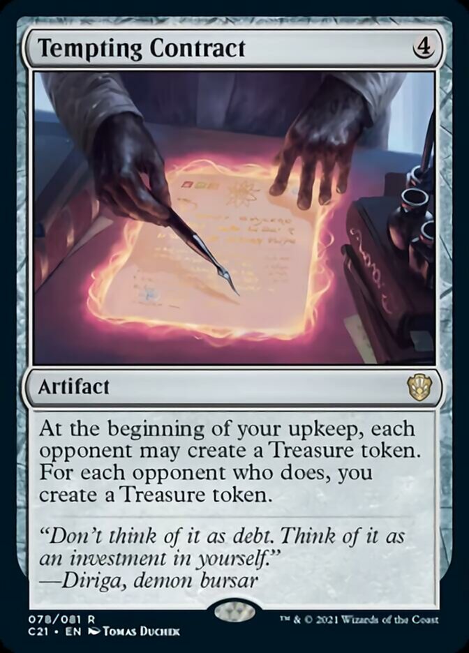 Tempting Contract [Commander 2021] | Jomio and Rueliete's Cards and Comics