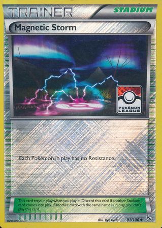 Magnetic Storm (91/106) (League Promo) [XY: Flashfire] | Jomio and Rueliete's Cards and Comics