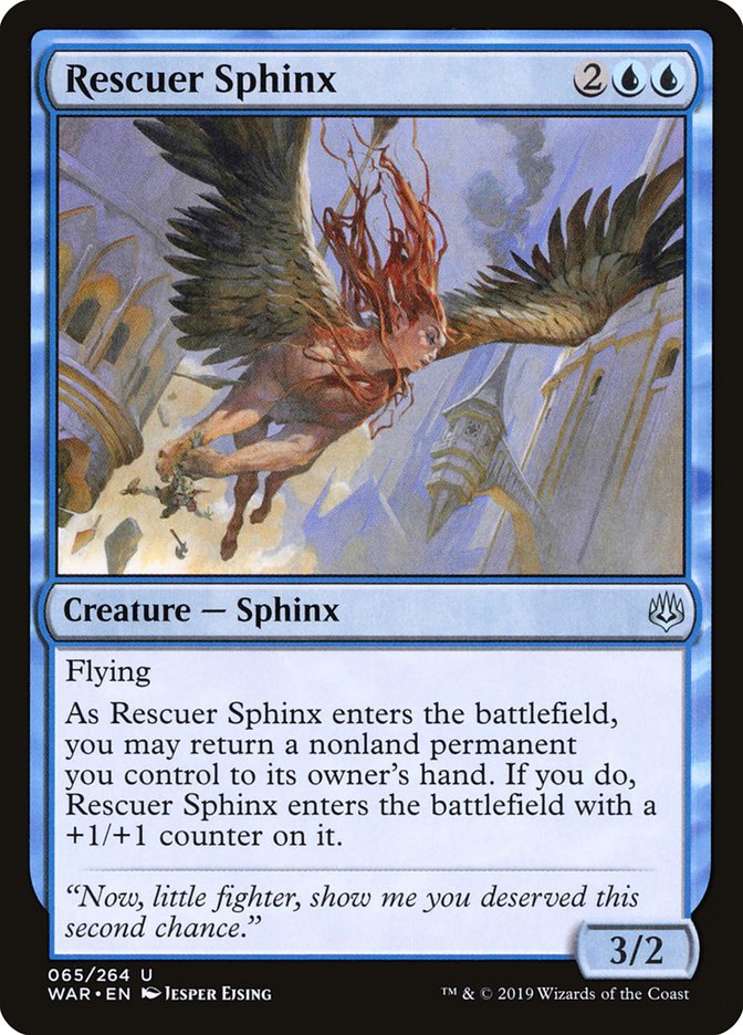 Rescuer Sphinx [War of the Spark] | Jomio and Rueliete's Cards and Comics