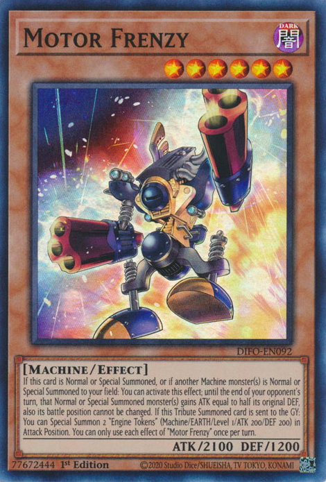 Motor Frenzy [DIFO-EN092] Super Rare | Jomio and Rueliete's Cards and Comics