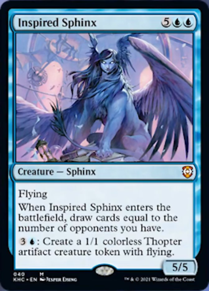Inspired Sphinx [Kaldheim Commander] | Jomio and Rueliete's Cards and Comics