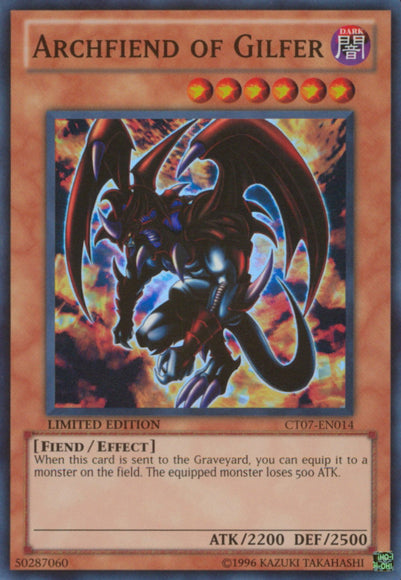 Archfiend of Gilfer [CT07-EN014] Super Rare | Jomio and Rueliete's Cards and Comics