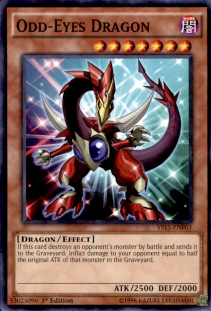 Odd-Eyes Dragon [YS15-ENF03] Shatterfoil Rare | Jomio and Rueliete's Cards and Comics