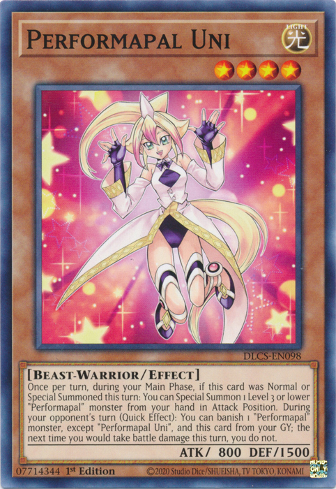 Performapal Uni [DLCS-EN098] Common | Jomio and Rueliete's Cards and Comics
