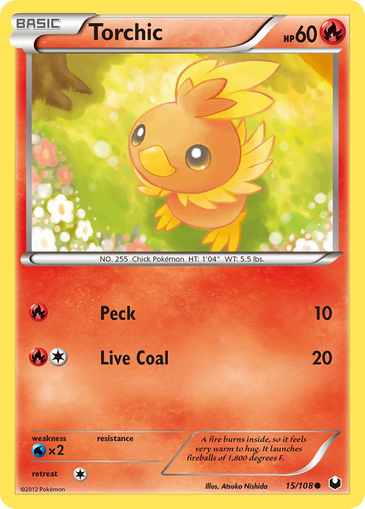 Torchic (15/108) [Black & White: Dark Explorers] | Jomio and Rueliete's Cards and Comics