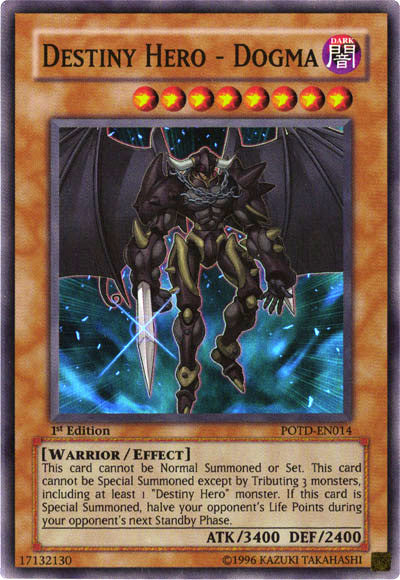 Destiny Hero - Dogma [POTD-EN014] Super Rare | Jomio and Rueliete's Cards and Comics