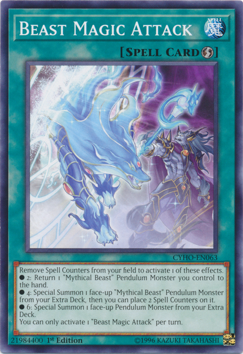 Beast Magic Attack [CYHO-EN063] Common | Jomio and Rueliete's Cards and Comics