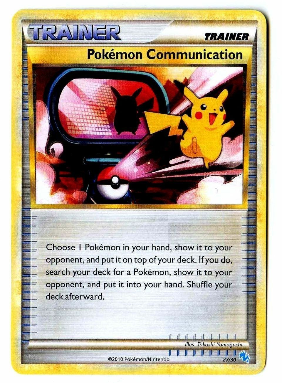 Pokemon Communication (27/30) [HeartGold & SoulSilver: Trainer Kit - Gyarados] | Jomio and Rueliete's Cards and Comics