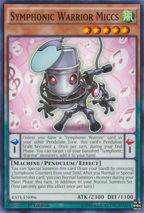 Symphonic Warrior Miccs [RATE-EN096] Common | Jomio and Rueliete's Cards and Comics
