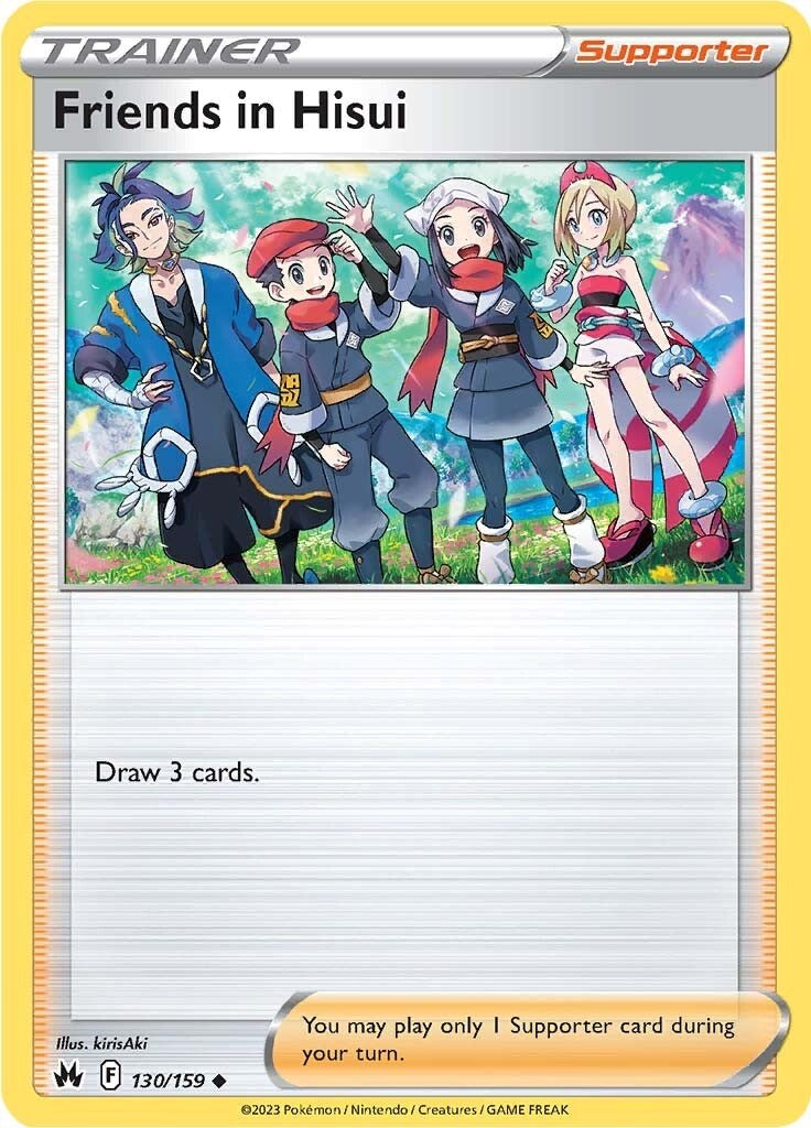 Friends in Hisui (130/159) [Sword & Shield: Crown Zenith] | Jomio and Rueliete's Cards and Comics