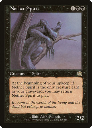 Nether Spirit [Mercadian Masques] | Jomio and Rueliete's Cards and Comics