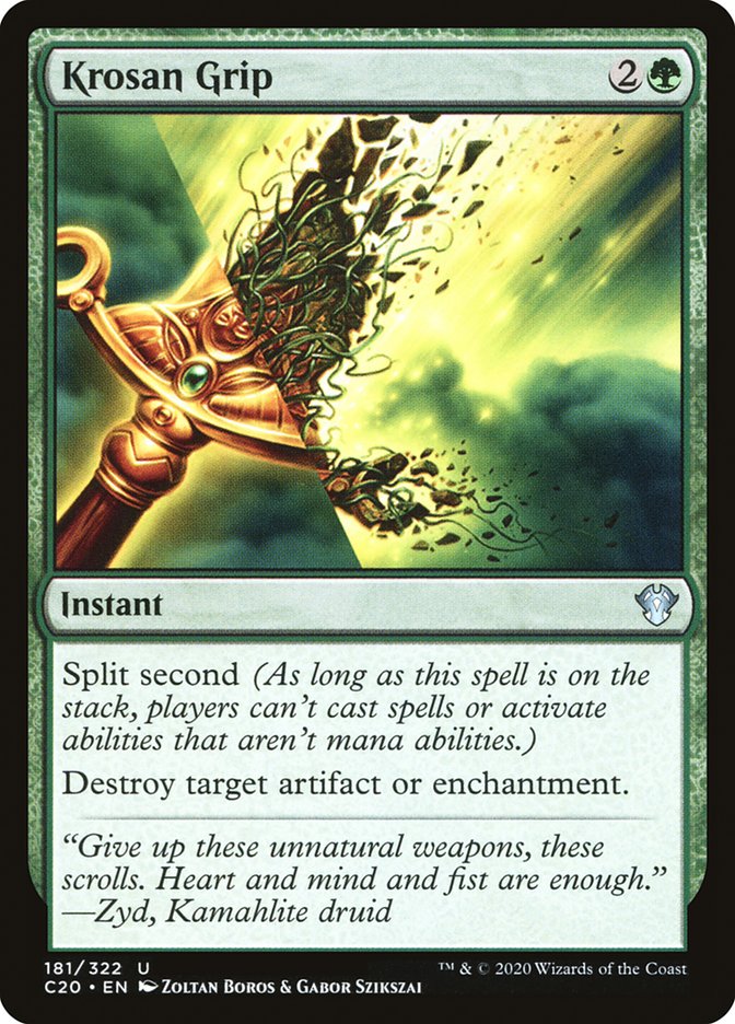 Krosan Grip [Commander 2020] | Jomio and Rueliete's Cards and Comics