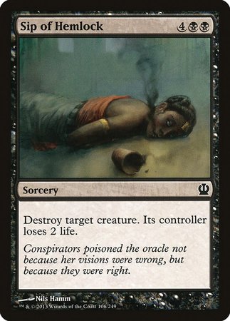 Sip of Hemlock [Theros] | Jomio and Rueliete's Cards and Comics