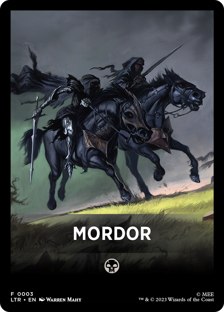 Mordor Theme Card [The Lord of the Rings: Tales of Middle-Earth Tokens] | Jomio and Rueliete's Cards and Comics