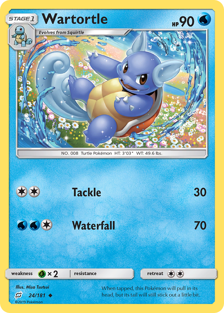 Wartortle (24/181) [Sun & Moon: Team Up] | Jomio and Rueliete's Cards and Comics