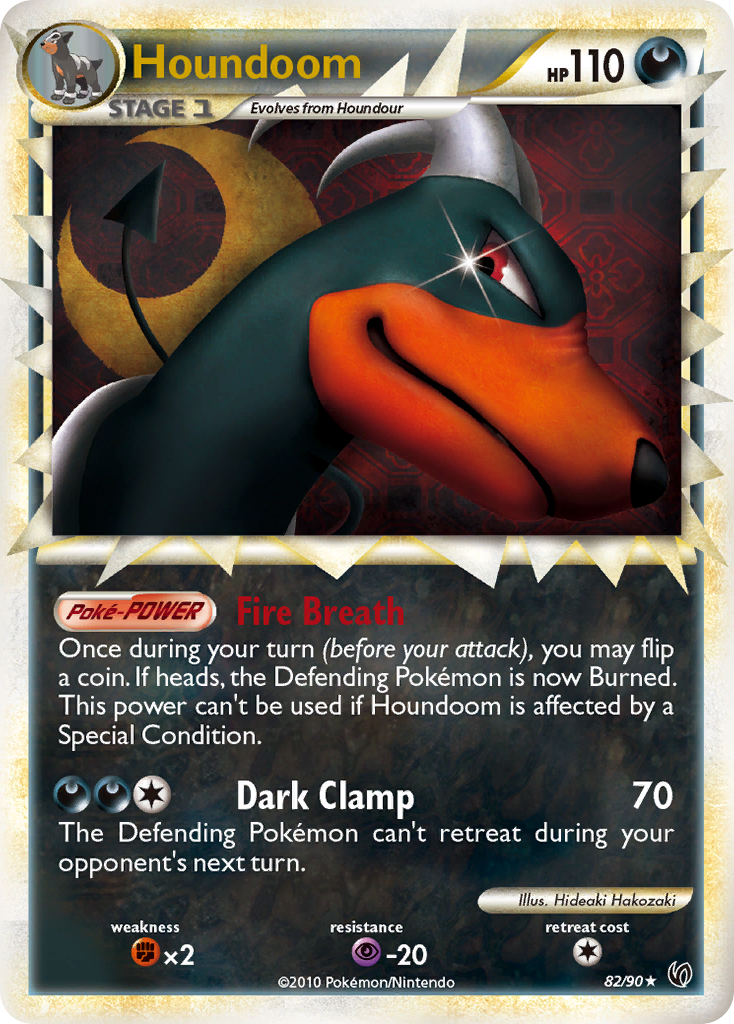 Houndoom (82/90) [HeartGold & SoulSilver: Undaunted] | Jomio and Rueliete's Cards and Comics