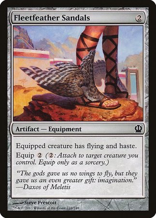 Fleetfeather Sandals [Theros] | Jomio and Rueliete's Cards and Comics