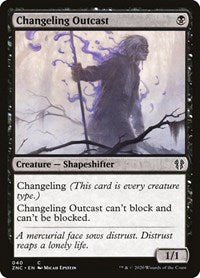 Changeling Outcast [Zendikar Rising Commander] | Jomio and Rueliete's Cards and Comics