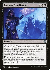 Endless Obedience [Zendikar Rising Commander] | Jomio and Rueliete's Cards and Comics