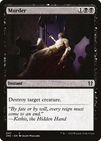 Murder [Zendikar Rising Commander] | Jomio and Rueliete's Cards and Comics