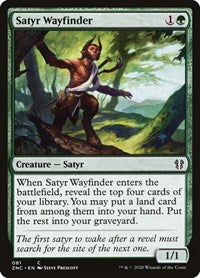 Satyr Wayfinder [Zendikar Rising Commander] | Jomio and Rueliete's Cards and Comics
