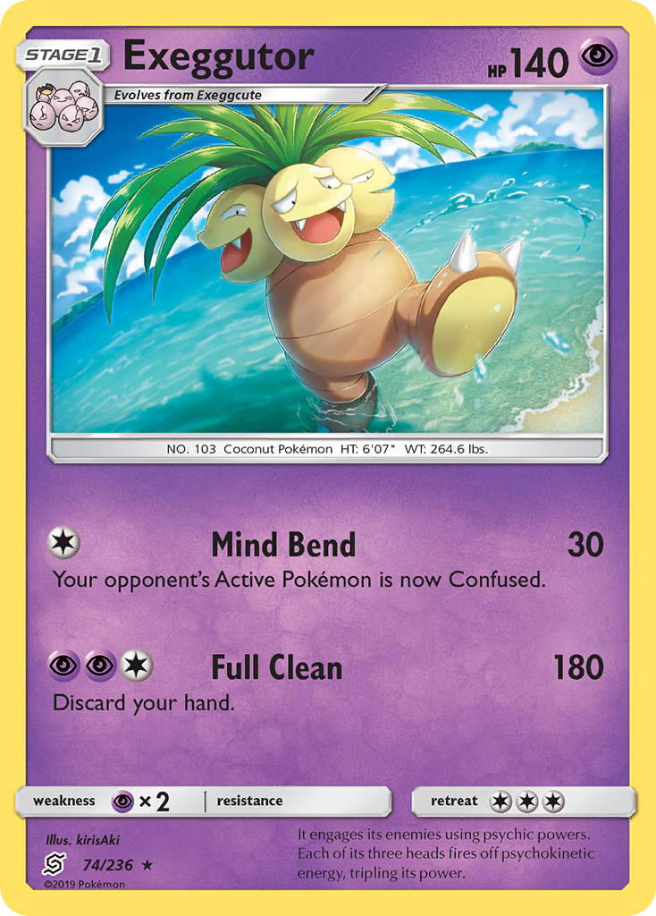 Exeggutor (74/236) [Sun & Moon: Unified Minds] | Jomio and Rueliete's Cards and Comics