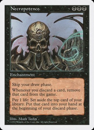 Necropotence [Fifth Edition] | Jomio and Rueliete's Cards and Comics
