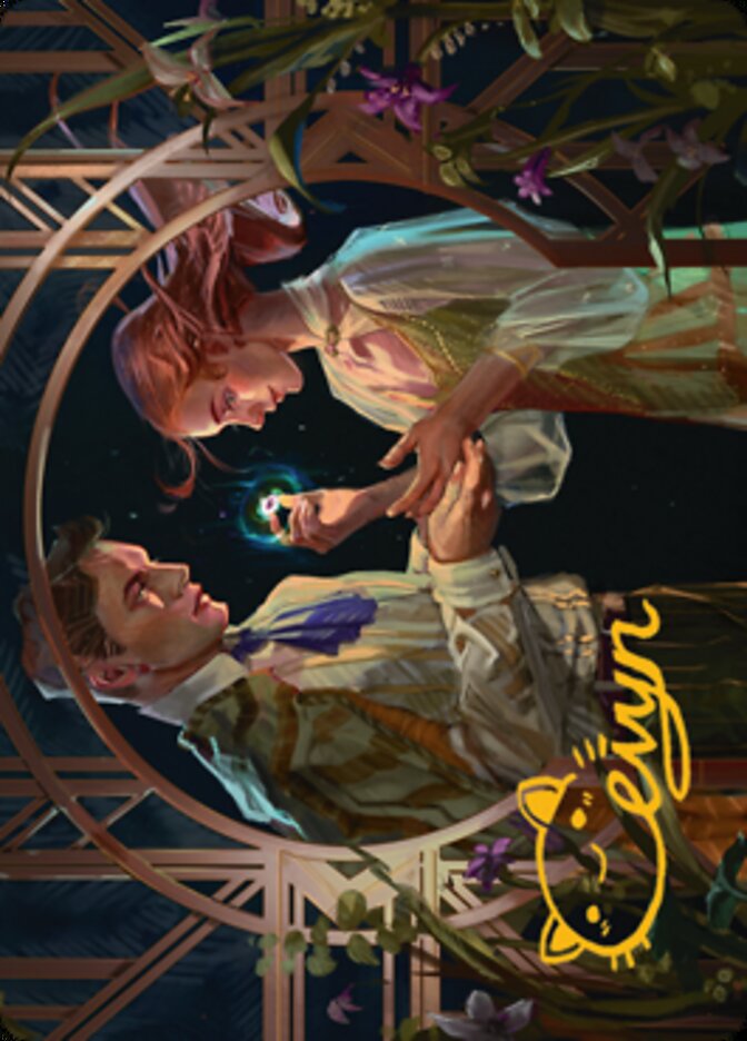 Prosperous Partnership Art Card (Gold-Stamped Signature) [Streets of New Capenna Art Series] | Jomio and Rueliete's Cards and Comics