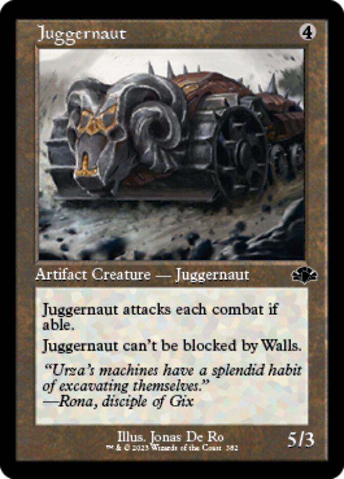 Juggernaut (Retro) [Dominaria Remastered] | Jomio and Rueliete's Cards and Comics