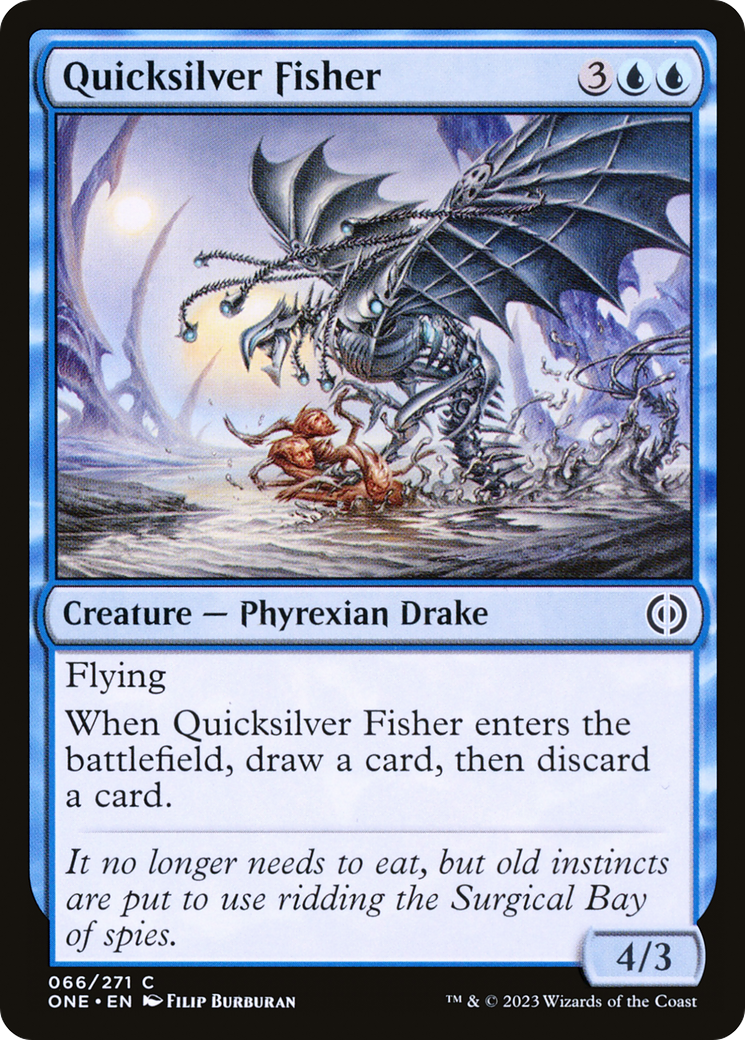 Quicksilver Fisher [Phyrexia: All Will Be One] | Jomio and Rueliete's Cards and Comics