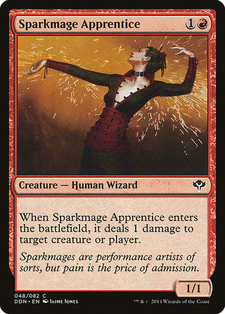 Sparkmage Apprentice [Duel Decks: Speed vs. Cunning] | Jomio and Rueliete's Cards and Comics