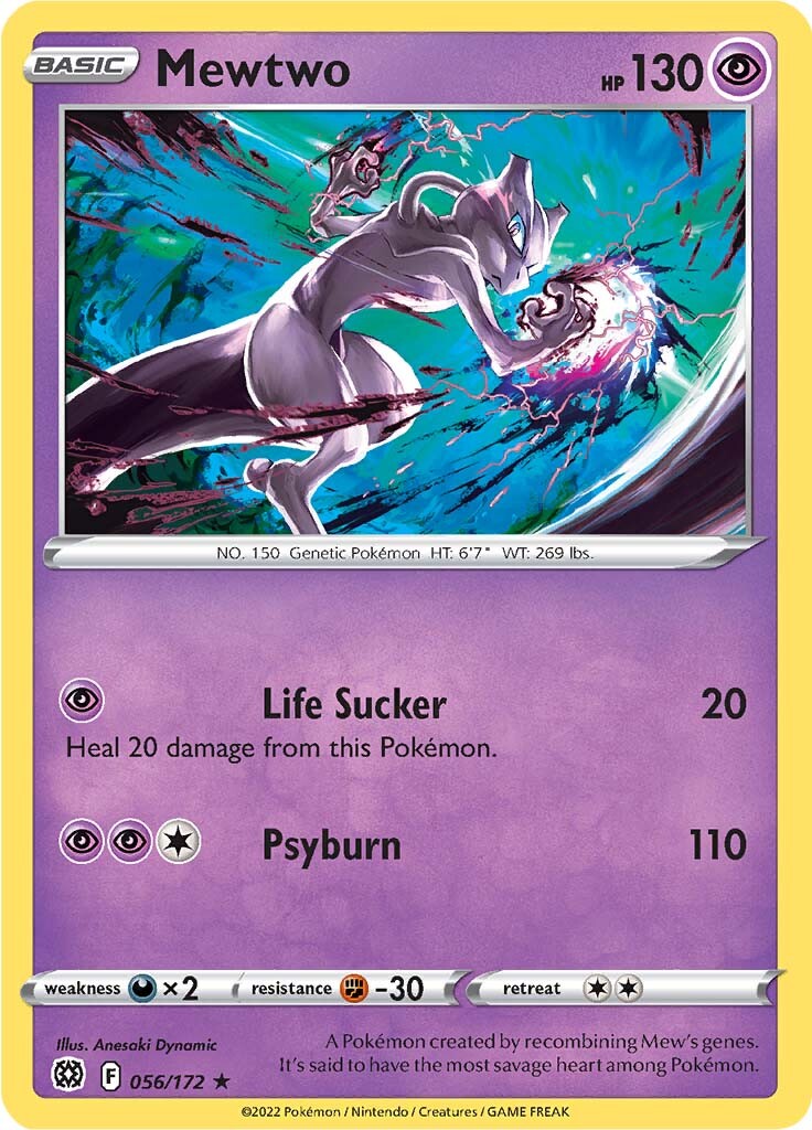 Mewtwo (056/172) [Sword & Shield: Brilliant Stars] | Jomio and Rueliete's Cards and Comics