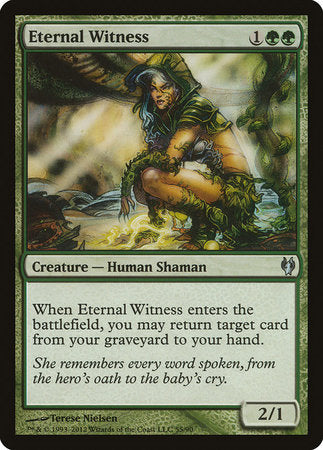 Eternal Witness [Duel Decks: Izzet vs. Golgari] | Jomio and Rueliete's Cards and Comics
